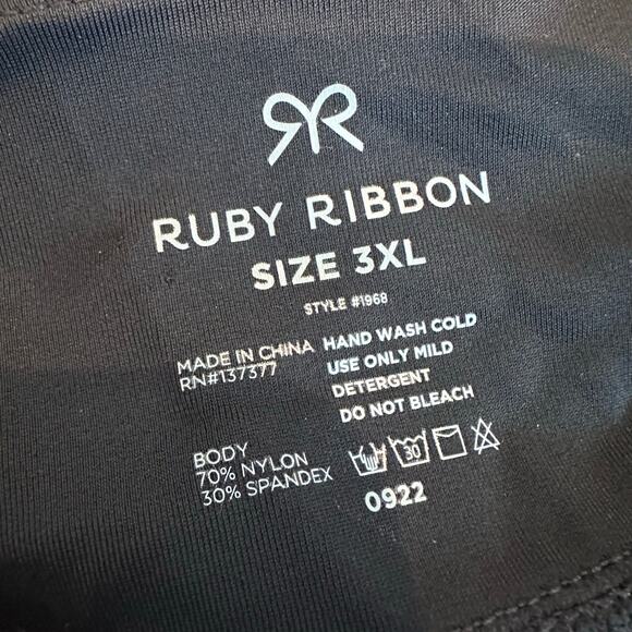 Ruby Ribbon Swim Skirt Style 1968 Black 3XL - Picture 2 of 6